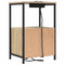 vidaXL Bedside Cabinet with Charging Station with Drawer Sonoma oak