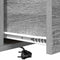 vidaXL Bedside Cabinet with Charging Station 2 pcs Grey sonoma