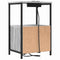 vidaXL Bedside Cabinet with Charging Station 2 pcs Grey sonoma