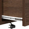 vidaXL Bedside Cabinet with Charging Station Brown oak Engineered Wood