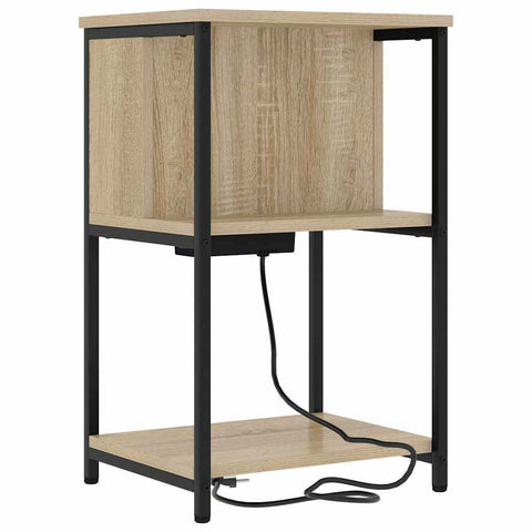 vidaXL Bedside Cabinet 2 pcs Sonoma oak 38 x 31 x 61 cm