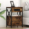 vidaXL Bedside Cabinet Smoked oak 40 x 31 x 60 cm Engineered wood