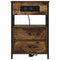 vidaXL Bedside Cabinet Smoked oak 40 x 31 x 60 cm Engineered wood