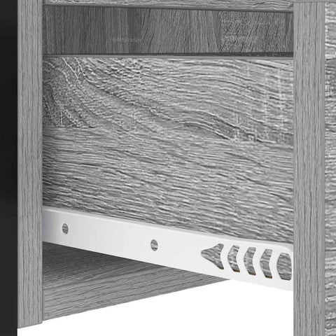 vidaXL Bedside Cabinet Grey sonoma 40 x 31 x 60 cm Engineered wood
