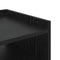 vidaXL Bedside Table Black oak 40 x 40 x 61 cm Engineered wood