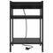 vidaXL Bedside Table Black oak 40 x 40 x 61 cm Engineered wood
