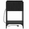 vidaXL Bedside Table Black oak 40 x 40 x 61 cm Engineered wood