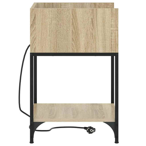 vidaXL Bedside Table Sonoma oak 40 x 40 x 61 cm Engineered wood