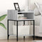 vidaXL Bedside Table 2 pcs Grey sonoma 40 x 40 x 61 cm Engineered wood