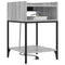 vidaXL Bedside Table 2 pcs Grey sonoma 40 x 40 x 61 cm Engineered wood
