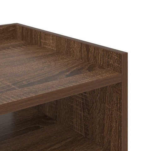 vidaXL Bedside Table Brown oak 40 x 40 x 61 cm Engineered wood