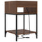 vidaXL Bedside Table Brown oak 40 x 40 x 61 cm Engineered wood