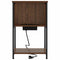 vidaXL Bedside Table Brown oak 40 x 40 x 61 cm Engineered wood