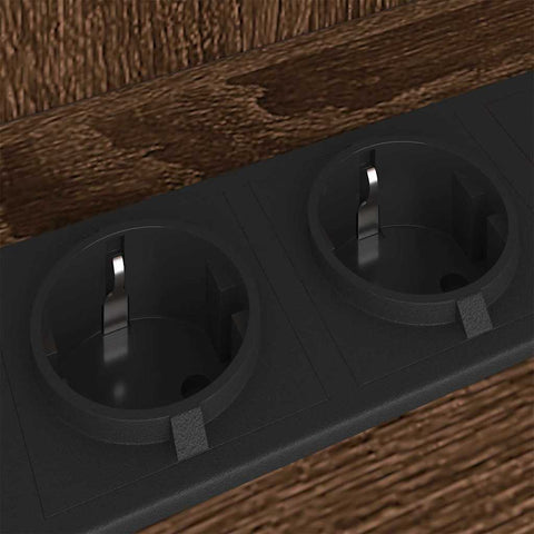 vidaXL Bedside Table 2 pcs Brown oak 40 x 40 x 61 cm Engineered wood