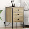 vidaXL Bedside Cabinet with Drawer 2 pcs Sonoma oak 42 x 41 x 61 cm