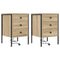 vidaXL Bedside Cabinet with Drawer 2 pcs Sonoma oak 42 x 41 x 61 cm