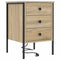 vidaXL Bedside Cabinet with Drawer 2 pcs Sonoma oak 42 x 41 x 61 cm