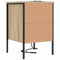 vidaXL Bedside Cabinet with Drawer 2 pcs Sonoma oak 42 x 41 x 61 cm