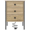 vidaXL Bedside Cabinet with Drawer 2 pcs Sonoma oak 42 x 41 x 61 cm
