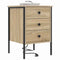 vidaXL Bedside Cabinet with Drawer 2 pcs Sonoma oak 42 x 41 x 61 cm