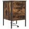 vidaXL Bedside Cabinet with Drawer 2 pcs Smoked oak 42 x 41 x 61 cm