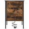 vidaXL Bedside Cabinet with Drawer 2 pcs Smoked oak 42 x 41 x 61 cm