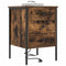 vidaXL Bedside Cabinet with Drawer 2 pcs Smoked oak 42 x 41 x 61 cm