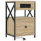 vidaXL Bedside Cabinet Sonoma oak 40 x 31 x 60 cm Engineered wood