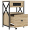 vidaXL Bedside Cabinet Sonoma oak 40 x 31 x 60 cm Engineered wood