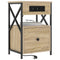 vidaXL Bedside Cabinet Sonoma oak 40 x 31 x 60 cm Engineered wood