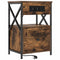 vidaXL Bedside Cabinet with Drawer 2 pcs Smoked oak 40 x 31 x 60 cm