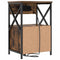 vidaXL Bedside Cabinet with Drawer 2 pcs Smoked oak 40 x 31 x 60 cm
