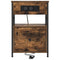 vidaXL Bedside Cabinet with Drawer 2 pcs Smoked oak 40 x 31 x 60 cm