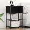 vidaXL Bedside Cabinet Black oak 55 x 31 x 76 cm Engineered wood