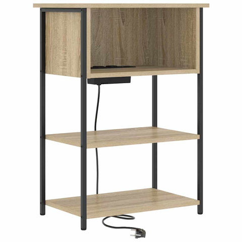 vidaXL Bedside Cabinet Sonoma oak 55 x 31 x 76 cm Engineered wood