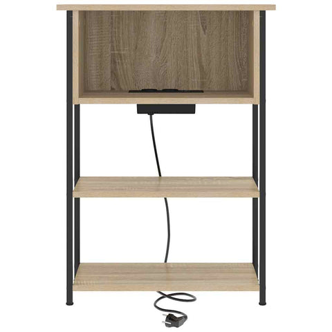 vidaXL Bedside Cabinet Sonoma oak 55 x 31 x 76 cm Engineered wood