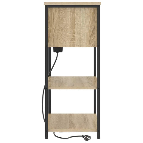 vidaXL Bedside Cabinet Sonoma oak 55 x 31 x 76 cm Engineered wood