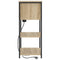 vidaXL Bedside Cabinet Sonoma oak 55 x 31 x 76 cm Engineered wood