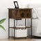 vidaXL Bedside Cabinet Smoked oak 55 x 31 x 76 cm Engineered wood