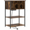 vidaXL Bedside Cabinet Smoked oak 55 x 31 x 76 cm Engineered wood