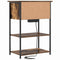 vidaXL Bedside Cabinet Smoked oak 55 x 31 x 76 cm Engineered wood