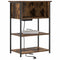 vidaXL Bedside Cabinet Smoked oak 55 x 31 x 76 cm Engineered wood