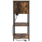 vidaXL Bedside Cabinet Smoked oak 55 x 31 x 76 cm Engineered wood