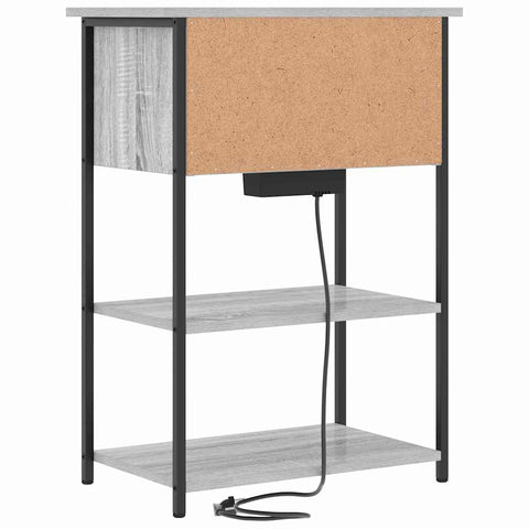 vidaXL Bedside Cabinet Grey sonoma 55 x 31 x 76 cm Engineered wood