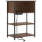 vidaXL Bedside Cabinet Brown oak 55 x 31 x 76 cm Engineered wood