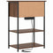 vidaXL Bedside Cabinet Brown oak 55 x 31 x 76 cm Engineered wood