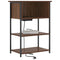 vidaXL Bedside Cabinet Brown oak 55 x 31 x 76 cm Engineered wood