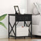 vidaXL Bedside Cabinet with Charging Station Black oak 41 x 31 x 51 cm