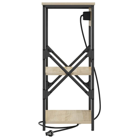 vidaXL Bedside Cabinet Sonoma oak 41 x 31 x 76 cm Engineered wood