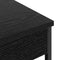 vidaXL Bedside Cabinet Black oak Engineered wood